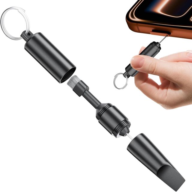 Kit de Nettoyage pour Ports de Téléphone Accessoire avec Brosse de Détail