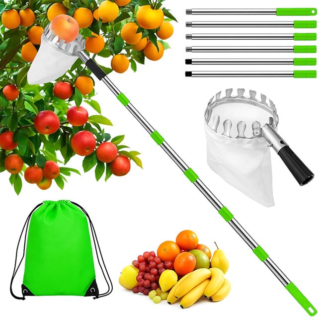 Hysagtek 2.8 Meter Cueille Fruit Telescopique, Cueilleuse à Pommes