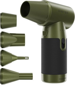 IT Dusters AirTec Ultra Cordless Air Duster for PC & Electronics, Rechargeable Electric Air Blower for Keyboard, Laptop, Console & Home Cleaning, Alternative to Canned Air (Type 8 - Space Core)