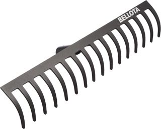 Bellota 951-16 - Râteau de Jardin avec 16 Dents - Tête en Acier - Râteau à Usage Moyen pour le Jardinage - Manche Non Inclus