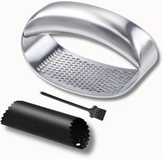 CLOVE Presse Ail Inox 18/10 Solide Écrase Ail Eplucheur Silicone