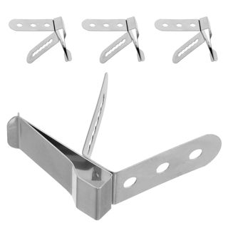 TOYANDONA 4pièces Lot de Pinces pour Sonde de Thermomètre Support Acier Inoxydable pour Thermomètre de Barbecue Ustensiles de Cuisine