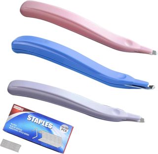 3PCS Arrache Agrafes, Extracteur d'agrafesn Magnétiques, Dégrafeuse Retirer Agrafe, Stylo Dissolvant d'agrafes, 1000 Agrafes, pour L'école, Le Bureau et La Maison, 3 Couleurs