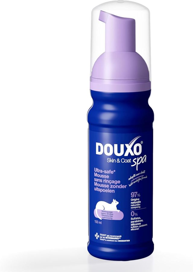 DOUXO Skin & Coat Spa - Mousse sans rinçage pour Chat
