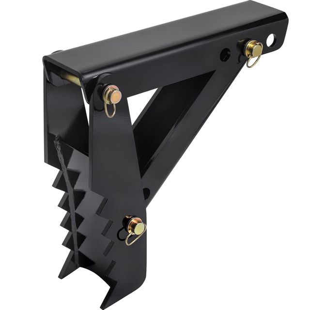 VEVOR Pouce de pelle rétro 45,7 cm, épaisseur de dents 12,7 mm, pouce de pelle robuste, fixations de pouce soudées acier noir avec conception boulonnée, pouce mécanique réglable pour pelle rétro/pelle