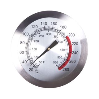 Thermomètre Cuisine 21cm en Acier Inoxydable pour Friture Viande Barbecue