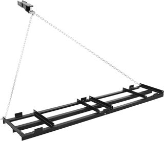 VEVOR Herse Traînée 122x50 cm Râteau de Nivellement Traîné avec Chaine 183 cm pour Niveler Sol, Pâturages, Allées de Gravier, Jardin, Pelouse, Compatible avec Tracteur de Pelouse et Compact, VTT, UTV