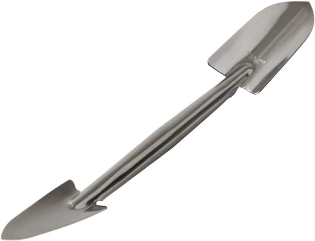 Wazakura Mini Pelle à Terre Bonsaï 255 mm, Double Cuillère, INOX