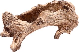 Pilipane Jardinière Artificielle en Bois flotté, en résine réaliste, pour Plantes succulentes, Style Vintage, en Forme de souche de Racine d'arbre, pour décoration de Jardin, intérieur ou