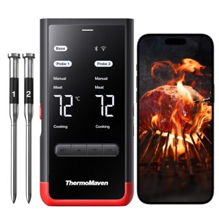 ThermoMaven P2 Thermomètre Cuisine Sans Fil,2 Sondes Cuisson,WiFi Illimité
