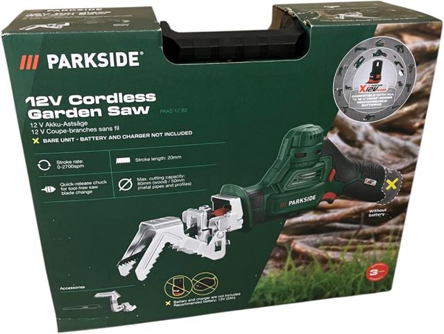 Parkside Scie d'élagage sans fil PAAS 12 A1 X 12 V avec batterie et chargeur