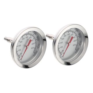 MAGICLULU Thermomètre Bimétallique pour Four et Barbecue en Acier Inoxydable, Lecture Rapide et Précise, Lot de 2 Cuisine et Grillades