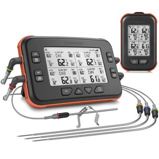 ChefsTemp Quad XPro Thermomètre à viande sans fil 300 m Alarme barbecue