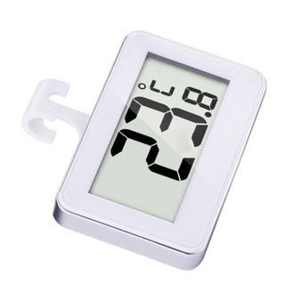 ibasenice Thermomètre Numérique Alarme Anti-gel pour Réfrigérateur 2pcs Haute Précision Étanche, Plastique Blanc, pour Congélateur Cuisine
