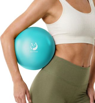 Slim Panda Ballon Pilates Petite,23 cm Anti-Slip Ballon de Gymnastique avec Paille de Gonflage,Soft Yoga Ball Équilibre pour Seniors Thérapie,Fitness,Entraînement à l'équilibre
