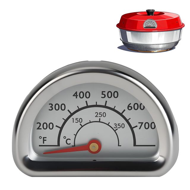 Thermomètre Compatible avec Omnia, Thermomètre De Four En Acier Inoxydable Avec Sonde De 7 Cm, 0–400 °c, Thermomètres De Cuisine, Thermomètres De Grill, Alimentaire Accessoires