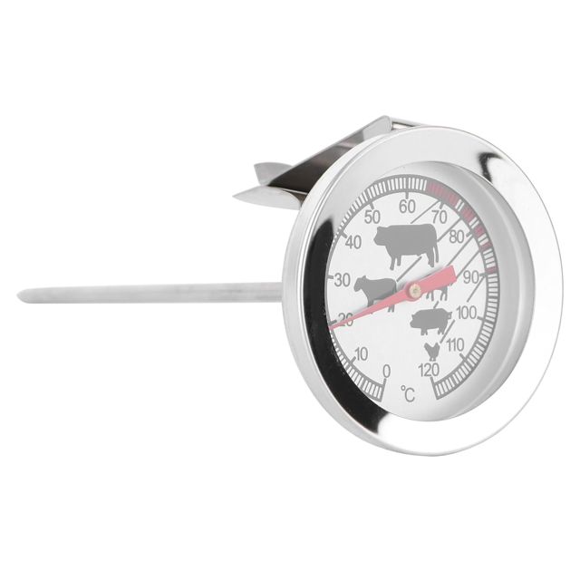 Toyvian Thermomètre Cuisine Numérique à Lecture Instantanée pour Barbecue et Four Résistant aux Hautes Températures Protection contre Éclatements et Fissures Usage Cuisine et Rôtissage