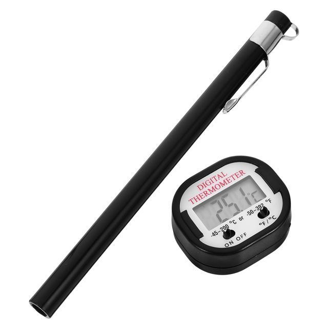 Cabilock Thermomètre Alimentaire Numérique pour Cuisson Thermomètre de Cuisine avec Sonde Précise pour Barbecue et Volaille