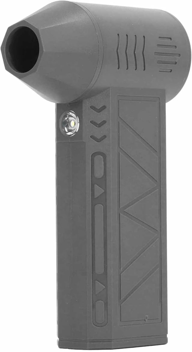 Jet Dry Blower sans fil puissant 130 000 tr/min dépoussiérant pour nettoyer les ordinateurs, claviers et sièges de voiture, ABS léger (gris)