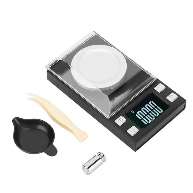 Balance électronique Numérique 0,001 G Haute Précision Portable Mini LCD Balance électronique Numérique pour Peser Bijoux Pilule d'Or (20 g/0,001 g)