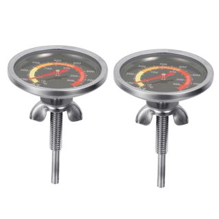 Thermomètre de Four Bimétallique 0-400 °c, Lot de 2, Noir