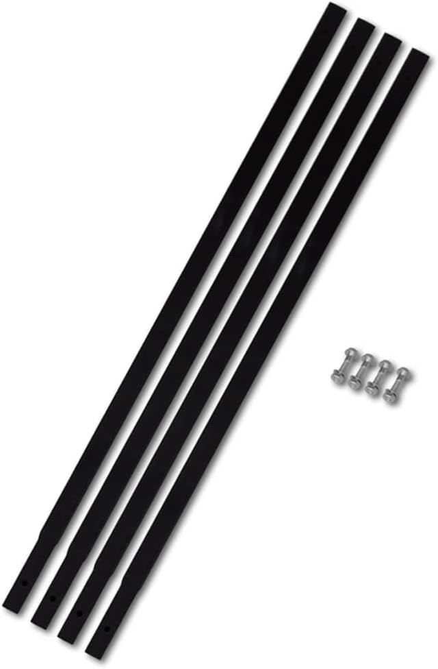 vidaXL Tube d'extension de tarière de sol 4x1 m Raccord de tube Acier