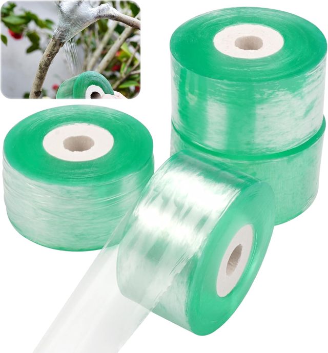 4 Pièces Rubans de Greffage,100m × 3cm Ruban Greffage Transparent