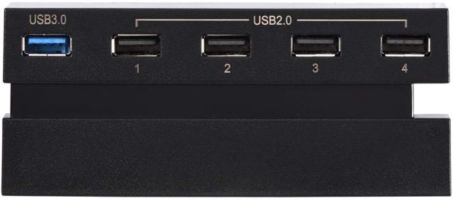 Bewinner Hub USB pour, 5 Ports/Multi-Ports/Profil Bas/Installation Facile/Hub Élégant ABS Hub pour Console De Jeu avec USB 3.0 Et Port USB 2.0