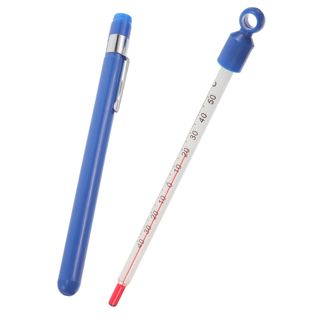 DOITOOL Thermomètre à Vin en Verre avec Gaine Lecture Facile Indicateur Précis Température des Liquides pour Brassage Maison Cuisine Outil de Mesure pour Vin Rouge et Boissons Usage