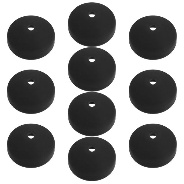 VICASKY Housse de Protection en Silicone Anti-brûlure et Étanche 10 Pièces Noir Taille 3,8mm pour Thermomètre Alimentaire Cuisine et Chaudières Industrielles