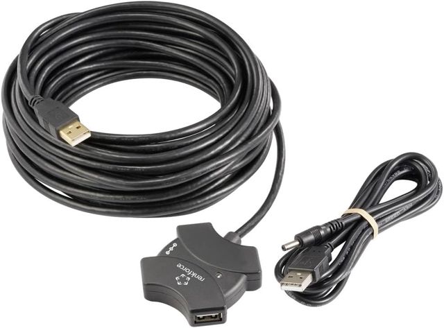 Renkforce RF-6270930 Hub USB 4 Ports USB-A USB 2.0 480 MBit/s avec répéteur intégré Noir RF-6270930