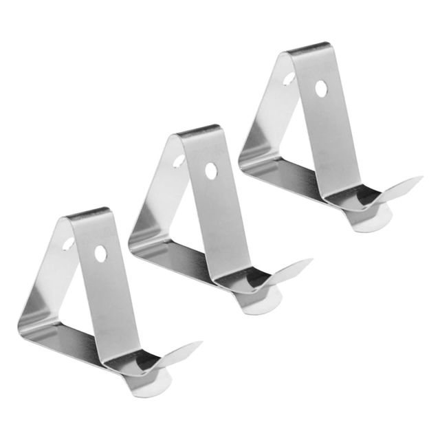 Alipis Lot de 3 Pinces Porte-thermomètre en Acier Inoxydable, Fixation pour Sonde de 3,8mm, Compactes et Peu Encombrantes Cuisine