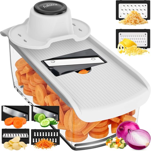 Fullstar Pro - Mandoline Cuisine, Coupe Julienne et Râpe 11-en-1