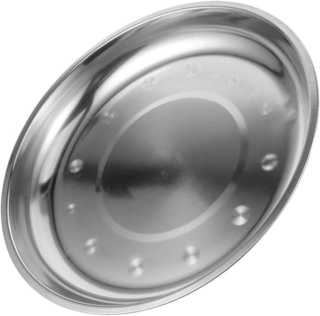 Cabilock Plateau de Pesée Solide et Facile à Nettoyer en Acier Inoxydable pour Balance Mécanique Design Élégant et Simple Cuisine et Laboratoire