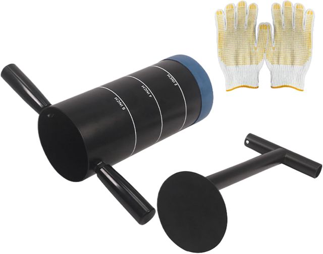 Outil de Découpe pour Trou de Golf Manche Détachable Plantoir à Gazon