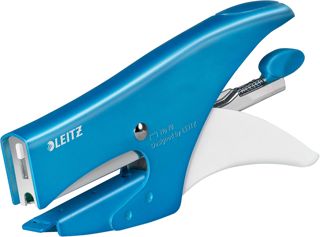 Leitz Pince Agrafeuse, Capacité 15 Feuilles, Corps en Métal Ergonomique, Agrafes Incluses, WOW, Vert, 55311054