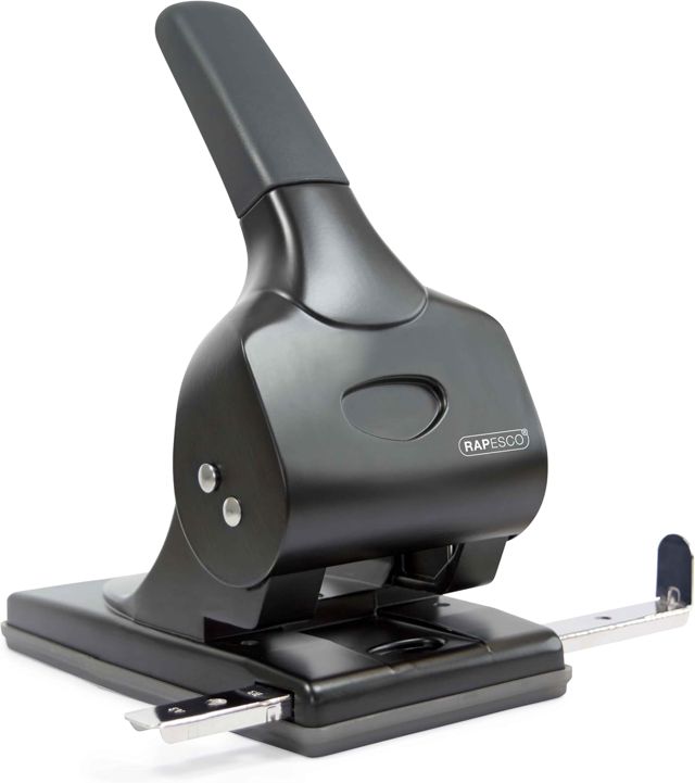 Rapesco 1631 HD865-P Perforatrice 2-Trous à Grande Capacité, Noir