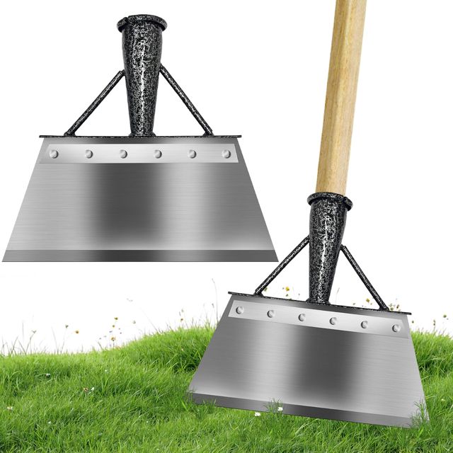 Pelle de Nettoyage de Jardin Multifonction,Multifonctionnelle Outil de désherbage,Multifonctionnelle Pelle à Gace Plate en Acier de Désherbage,Outil de DéSherbage Agricole pour Jardin,DéSherbage