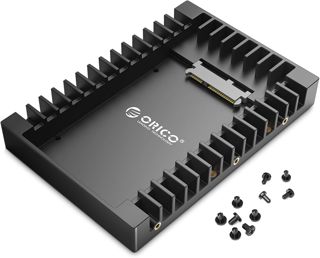 ORICO Cadre de Montage pour Disques Durs 2,5" vers 3,5" Adaptateur de SSD Interne Support de Montage pour 2,5 Pouces 7/9,5/12,5 mm SATA HDD SSD, Vis Incluses-1125SS