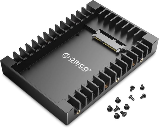 ORICO Cadre de Montage pour Disques Durs 2,5" vers 3,5" Adaptateur de SSD Interne Support de Montage pour 2,5 Pouces 7/9,5/12,5 mm SATA HDD SSD, Vis Incluses-1125SS