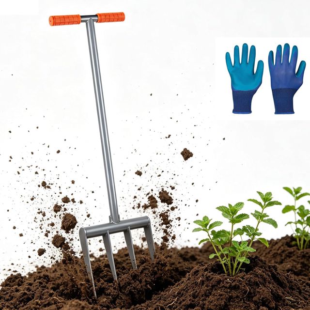 CPROSP Biofourche 4 Dents 107 cm en Acier Démontable