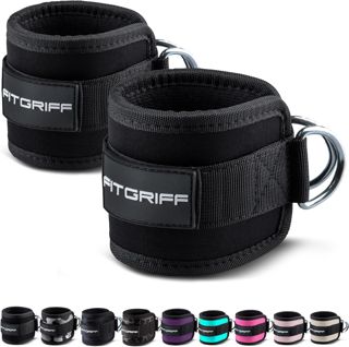 Fitgriff® Sangle Cheville Musculation Poulie V1 - Ankle Straps pour Sport, Kickback, Entraînement des Fessiers - Accessoires de Fitness pour Cable Machines