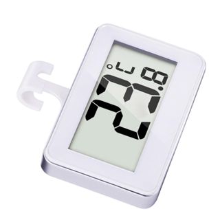 Toyvian Thermomètre Numérique pour Réfrigérateur Étanche Affichage Précis, en Plastique Blanc, Plage de Température 20 à 60°c, Lot de 2, Cuisine et Chambre