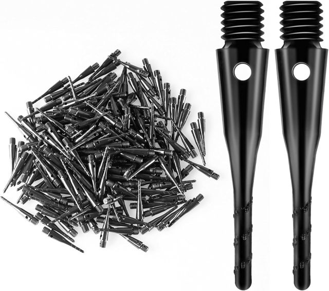CyeeLife Fléchettes à pointe souple, pointe de fléchette à pointe souple 2BA 200 pièces, pointes de fléchettes à pointe en plastique, ensembles de pointes souples, accessoire de fléchette