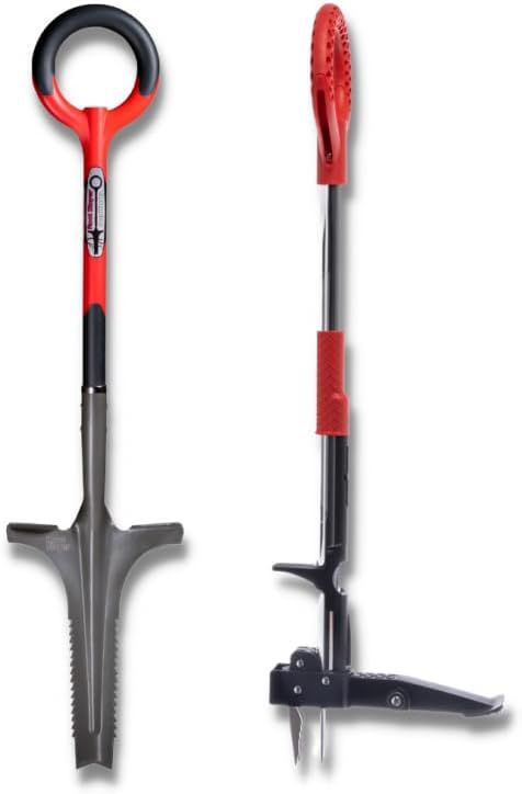 Venteo - Désherbeur lame en V + Extracteur de mauvaises herbes - ROOTSLAYER - Outils de Jardin multifonction - Facile d'utilisation - Acier de carbone