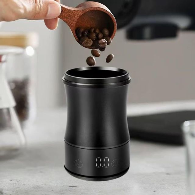 Weytoll Tasse doseuse à café avec balance rechargeable, 58mm anodisé