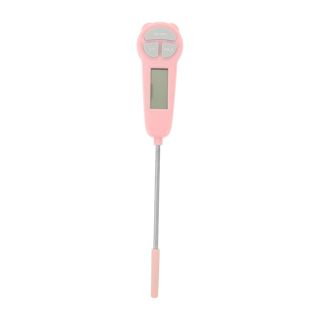 GALPADA Thermomètre à viande numérique à lecture instantanée pour cuisine, barbecue, pâtisserie et liquides, thermomètre de cuisine en acier inoxydable avec écran LCD, rose