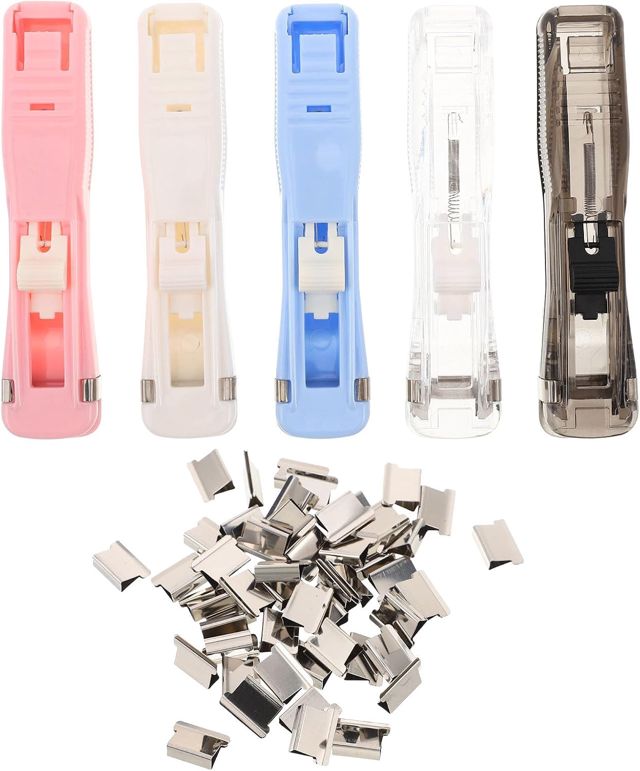 Agrafeuse Portable à Pinces, 5 Pièces Métal Plastique, sans Trous