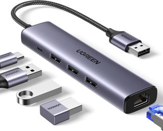 UGREEN Hub USB 3.0 Adaptateur Ethernet 1000Mbps 3 Ports RJ45 Gigabit