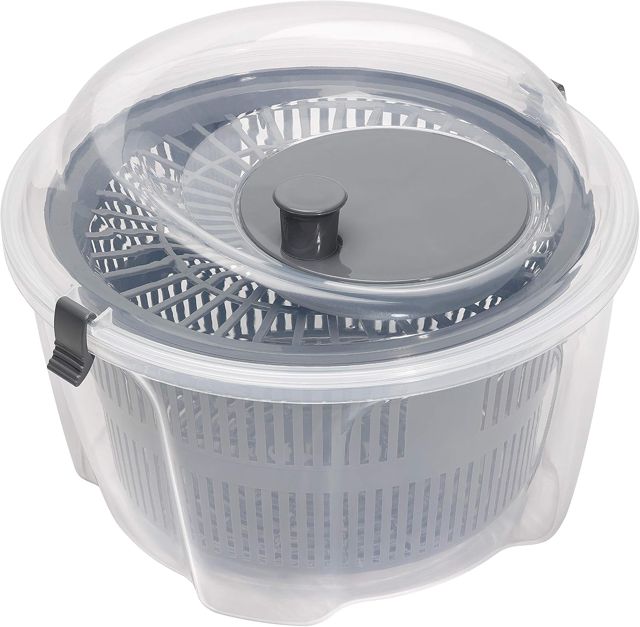 Chef Aid Essoreuse à Salade 4,4 L Transparente, 24,5 cm avec Couvercle